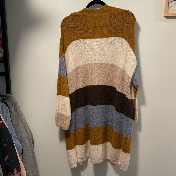 Striped sweater duster size XL. - Picture 5 of 6